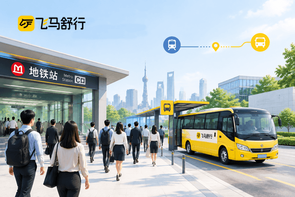 地铁到园区最后一公里路程